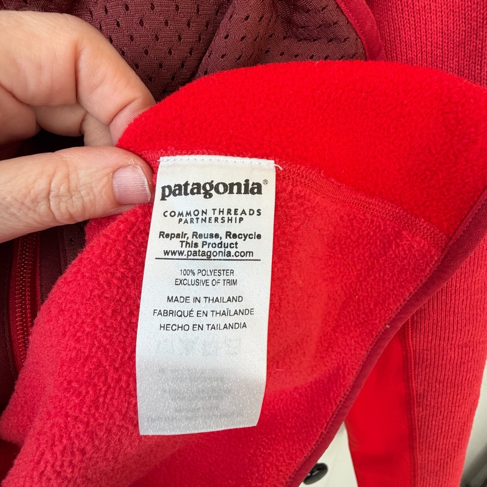 Patagonia Women’s Better Sweater Full Zip Jacket Red Size Medium Outdoor Fleece - Picture 7 of 12